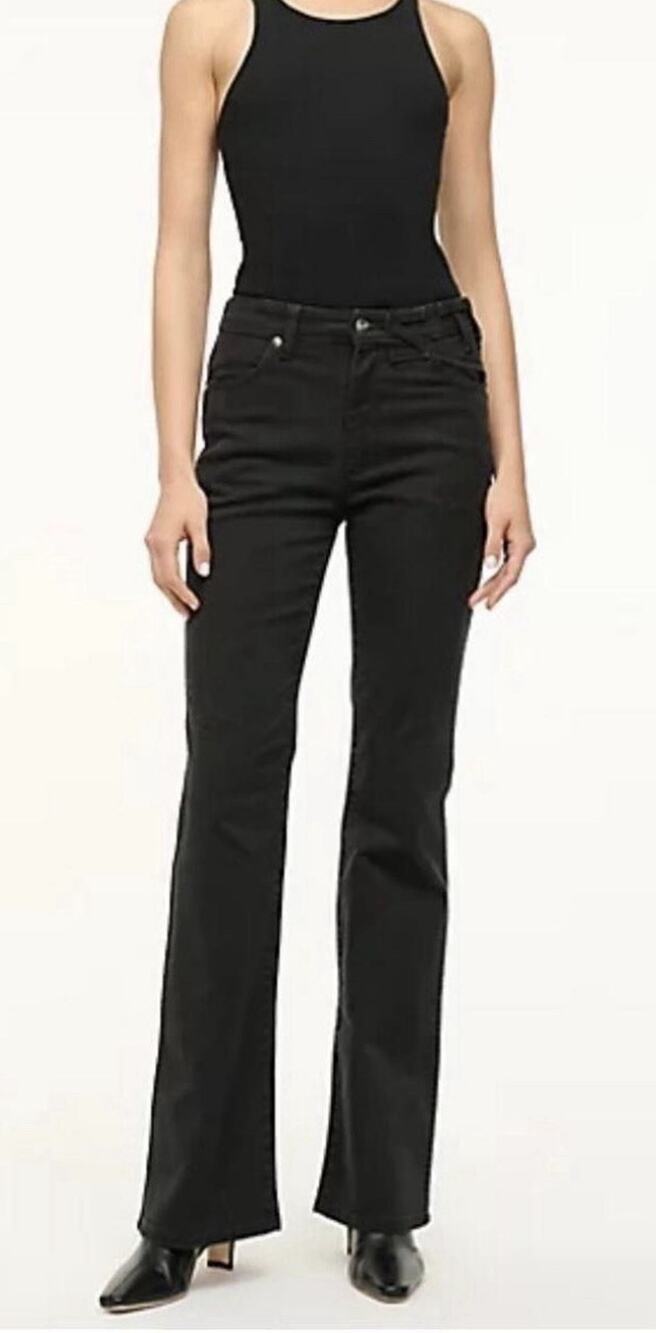 Wrangler x STAUD The Must Black High Rise Pants Size 32 x 32 NWT